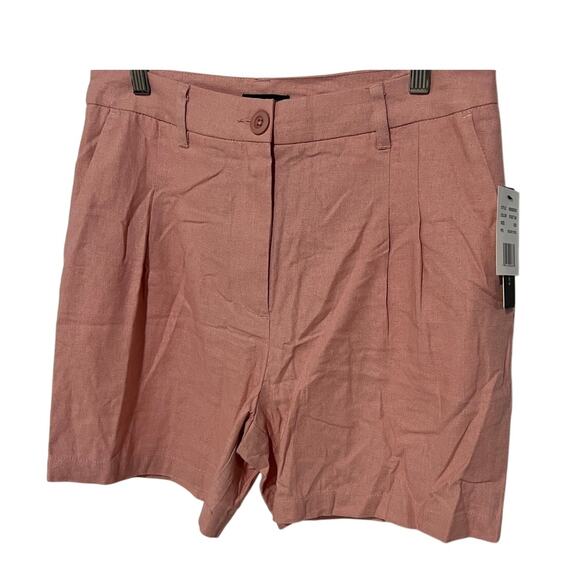 Violets & Roses Stitch Fix Linen Blend Shorts Rose Pink Color Women's Size 6/28 - Picture 5 of 12